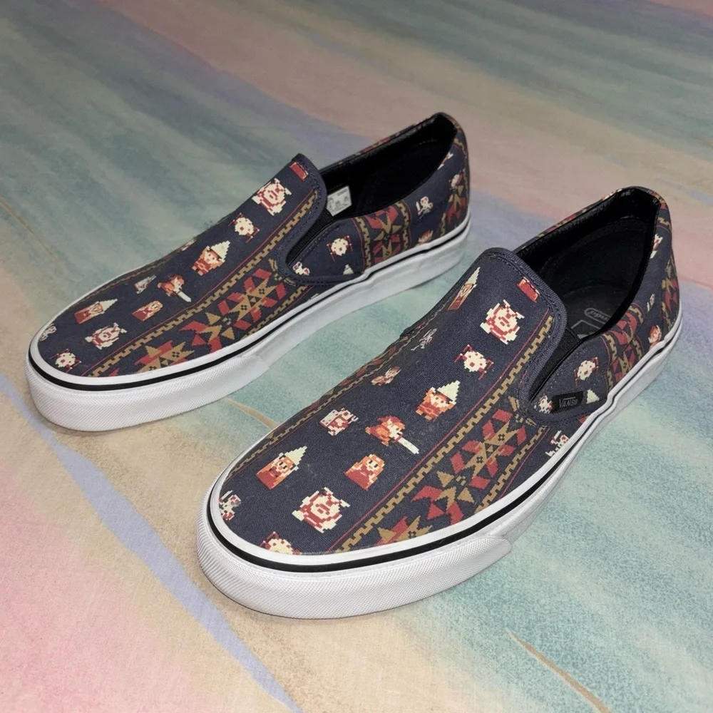 VANS X NINTENDO Zelda Parisian Night Slip Ons men’s size 10